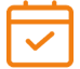 calendar icon orange